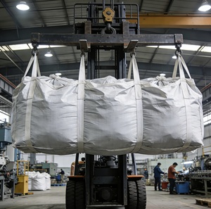 Sac vrac FIBC robuste de 1000 kg en PP Type-A Standard avec boucles de levage croisées aux coins, facteur de sécurité 5:1, taille/logo personnalisés - Product Image 5