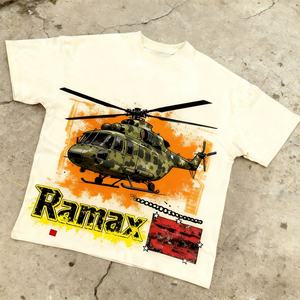 Camiseta Corta de Corte Cuadrado con Logotipo Personalizado, 300 g/m², 100% Algodón, Gráfico, Ecológica, Transpirable, Corte Holgado para Hombre - Product Image 3