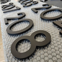 Numéros d'adresse de maison flottante modernes personnalisés, numéros de porte en acrylique découpés au laser, numéros d'adresse de maison en métal pour l'extérieur