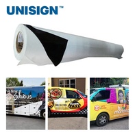 Vinilo Autoadhesivo para Exteriores de 3 a 5 Años de Duración, con Liberación de Aire, Blanco, Gris, Negro, Adhesivo Permanente, Imprimible, Rollo de Vinilo Publicitario
