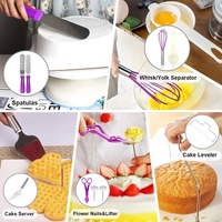 Kit de décoration de gâteaux de 380 pièces, ensemble d'outils de pâtisserie, moules à gâteaux, plateau tournant pour gâteaux