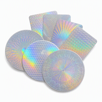 Autocollants de sécurité holographiques 3D personnalisés, étiquettes de garantie rondes anti-contrefaçon, étiquettes de garantie inviolables, marquage laser de haute technologie