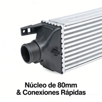 Intercooler Radiateur d'air 51808365 pour Fiat Bravo II 198 1.4 T-Jet 1.9 JTD - Refroidisseur de turbo 58014780mm