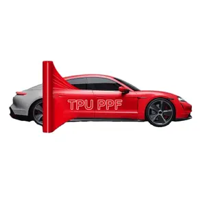 Цветная самовосстанавливающаяся пленка Ppf из ТПУ для защиты краски автомобиля, полноразмерная гоночная наклейка для кузова автомобиля