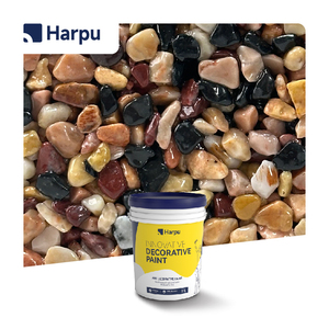 Pierre lavée enduite de résine imperméable pour extérieur, multicolore, granulométrie 1-3mm/3-5mm, couverture 10-17kg/m, application facile - Product Image 1