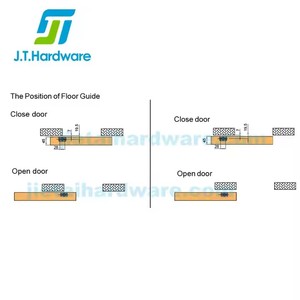 Hot Bán Phần Cứng Cửa Trượt Hệ Thống Treo Đường Sắt Trượt Hidden Cửa Ra Vào Im Lặng Theo Dõi Treo Bánh Xe Treo Con Lăn - Product Image 6