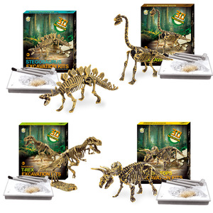 Rompecabezas de ciencia popular hecho a mano para niños, modelo de dinosaurio de excavación arqueológica - Product Image 4