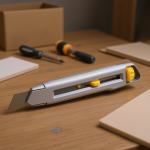 Cuchillo utilitario Cutter Interlock de 18 mm con bloqueo de seguridad para tareas de corte de precisión - Product Image 3