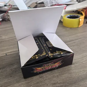 DIY 144 cartes neuves <span class=keywords><strong>Yu</strong></span>-<span class=keywords><strong>Gi</strong></span>-<span class=keywords><strong>Oh</strong></span>! Rush Duel, collection classique de cartes de duel, yeux rouges et bleus, Yugioh, holographique brillant, cuir véritable - Product Image 2
