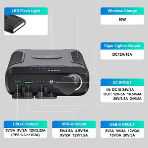 PD 60W 72000mAh266W屋外ポータブル発電所サポート80Wソーラーチャージ<span class=keywords><strong>CPAP</strong></span>バックアップパワーバンク、キャンプ釣りラップトップ用 - Product Image 2