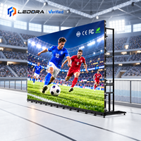 Panel LED Video Wall P3.91 Die Cast 500x500mm dan 500x1000mm Mix Splicing 7680Hz IP65 5000nits untuk Panggung Acara Langsung dan Rigging Panggung