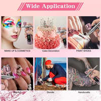 Portable Air Brush Spray Gun Sans Fil Aérographe Compresseur pour Maquillage Nail Art Gâteau Décoration Aérographe Machine pour Brow Tint