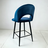 Chaise de bar personnalisée en velours, design moderne du milieu du siècle, pour appartement, bar à domicile, tabouret haut, restaurants, chaise de salle à manger de haute qualité