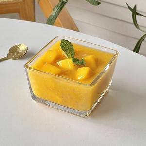 Bols en verre carrés pour trifles, bols simples pour la maison, bols à <span class=keywords><strong>glace</strong></span>, bols à dessert aux fruits, bols à <span class=keywords><strong>petit</strong></span> déjeuner, petits bols à salade, restaurant - Product Image 3