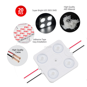 Vente en gros DC12V 2W LED 4 puces led 2835 150lm/w Injection étanche IP67 170 degrés rétro-éclairage Module Led pour lettre de canal - Product Image 3