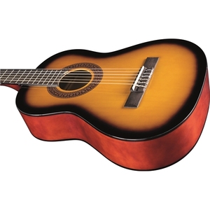 Guitares EKO - CS-5 Sunburst, guitares classiques avec dessus en agathis, dos et côtés laminés, manche et touche en acajou. - Product Image 4