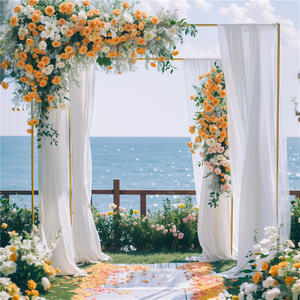 Arc de cérémonie <span class=keywords><strong>rectangulaire</strong></span> en métal pour mariage, kit d'<span class=keywords><strong>arche</strong></span> de <span class=keywords><strong>ballon</strong></span> carrée en fer pour décoration d'anniversaire de fête - Product Image 3