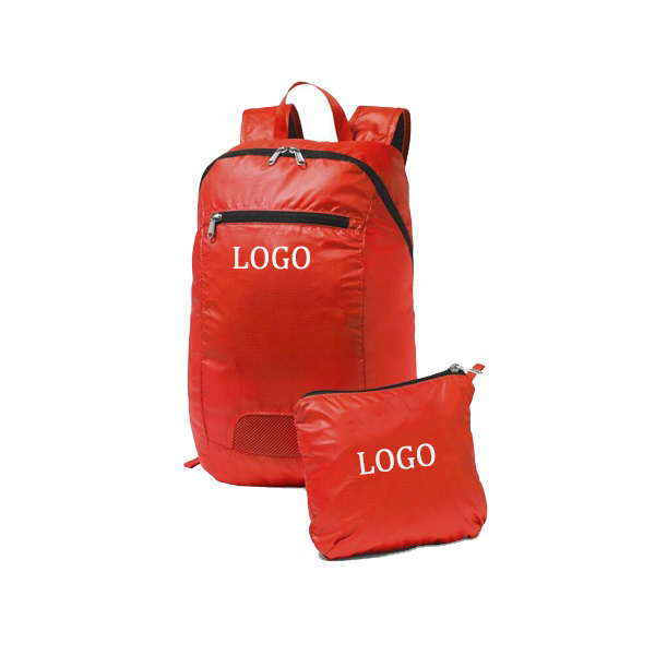 Mochila de viaje plegable impermeable Ripstop, mochila plegable personalizada