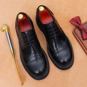 Nouvelle Tendance – Chaussures Homme en Cuir Véritable Brillant, Style Britannique Sportif Décontracté, à Enfiler, Légères, Antidérapantes et Respirantes pour l'Automne - Product Image 4