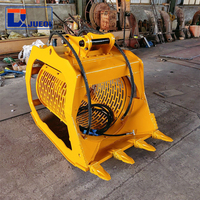 Nouvelle benne de criblage hydraulique pour excavatrices de 20 à 25 tonnes avec tambour rotatif, pour usage en construction