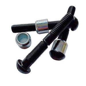 Attaches de maille vibrantes à rivet solide à tête ronde de haute qualité avec boulons de <span class=keywords><strong>hack</strong></span> noirs de conception de fente d'anneau avec collier - Product Image 6
