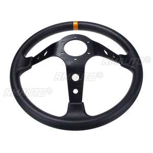 Volante Deportivo Universal de 350 mm y 14 Pulgadas de PU y Aleación de Aluminio para Carreras y Drifting con Diseño Cóncavo Profundo - Product Image 4