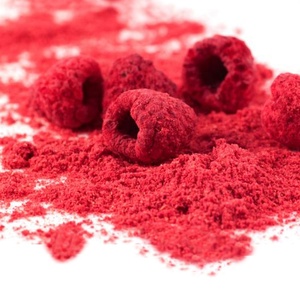 Pigment de fruit rose naturel de qualité supérieure, non-OGM, pour la pâtisserie, la confiserie, l'aromatisation, poudre de framboise lyophilisée en vrac - Product Image 2