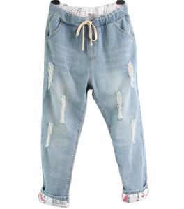 Pantalon/pantalon en jean exclusif pour femme avec doublure intérieure et effet Super meulage du Bangladesh - Product Image 1