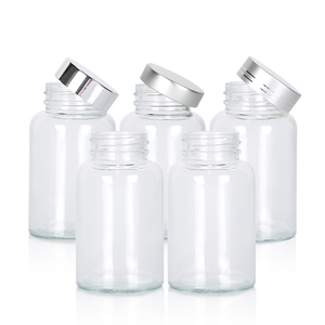 Vente en gros de flacons en verre personnalisés, emballage pharmaceutique en verre transparent pour produits de santé avec bouchon à vis - Product Image 2