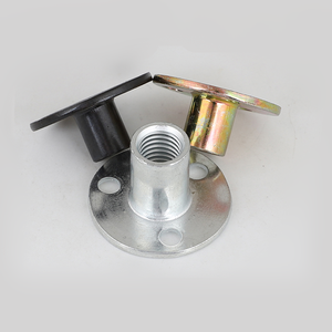 Plaque de connexion pour meubles en fer, plaquée zinc jaune, 3 trous, tailles M6, M12, 1/4, 5/16, 3/8, vente en gros - Product Image 3