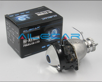 AILECAR Projecteur Bi-Xénon 3.0 Pouces avec Lentille Bleue H4, Lentille de Projecteur pour Voiture, Lentille de Projecteur Bi-Xénon de Haute Qualité