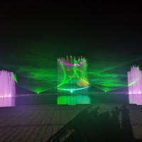 Kit de fontaine flottante LED pour lacs et piscines, spectacle d'éclairage laser DMX, fontaines décoratives, fontaine musicale dansante