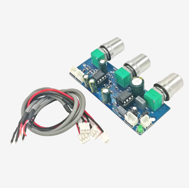 NE5532 2.1 Channel Preamplifier Board Low Pass Filter Subwoofer Tone Control Audio Preamp Module DC10-24V HiFi DIY