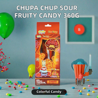 Bonbons gélifiés fruités Sour Belt, confiserie sucrée, sachet de 360g
