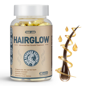 Cápsulas de brillo para el cabello con magnesio para el bienestar diario holístico y soporte natural 90 Ct - Product Image 1