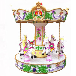 Kids Carousel Ride 6 giocatori Horse Carousel Game Machine Kiddie Ride Mini Carousel - Product Image 4