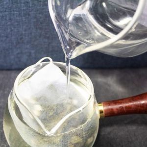 Degradable Non Woven Empty Tea <b>Bags</b> Disposable Empty Tea <b>Bags</b> with <b>String</b> Natural Tea Packaging - Product Image 3