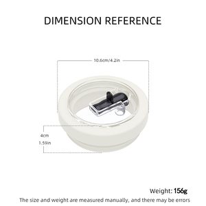 Tapa de Repuesto de 40 oz con Pajita Abatible para Vaso Stanley, Tapa de Silicona Antiderrames y Resistente a Salpicaduras con Pajita para Vaso Stanley de 40 oz - Product Image 4