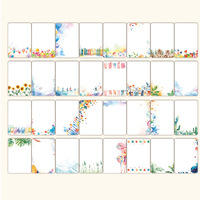 32 Uds tarjetas de estímulo de alta calidad tarjetas de afirmación alemanas para niños tarjetas de animales lindos grabables positivas y motivacionales
