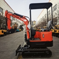 Mini-excavatrice sur chenilles de haute qualité 1t 1.2t 1.5t, petite pelle avec accessoires, livraison rapide