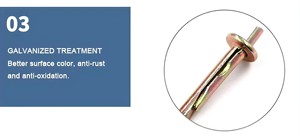 TYB M6*40 Geel verzinkte wandplaat expansieschroef snel-insteek type koolstofstaal expansiebout 200kg draagvermogen voor gipsplaat - Product Image 4