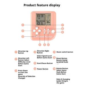 Plástico clásico nostálgico para Mini consola <span class=keywords><strong>de</strong></span> juegos portátil, llavero <span class=keywords><strong>de</strong></span> rompecabezas, regalo creativo para jóvenes <span class=keywords><strong>de</strong></span> 7 a 14 años, venta al por mayor - Product Image 4