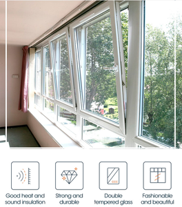 OEM/ODM personalizado casa <span class=keywords><strong>Villa</strong></span> <span class=keywords><strong>Concha</strong></span> UPVC marco colgada en la parte superior de la inclinación y la ventanas de vidrio - Product Image 2