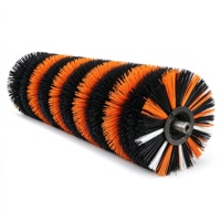 Brosse à neige robuste à poils en nylon résistants à l'usure, brosse de remplacement pour balayeuse à neige rotative pour machine à déneiger les routes