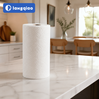 Papier essuie-tout TAD 2 plis en pure pâte de bois, doux, confortable, résistant aux déchirures, pour usage domestique, cuisine familiale, nettoyage quotidien
