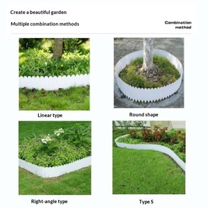 <span class=keywords><strong>Bordo</strong></span> Decorativo in Plastica Bianca <span class=keywords><strong>per</strong></span> <span class=keywords><strong>Giardino</strong></span>, Recinzione <span class=keywords><strong>per</strong></span> Fiori, Bordura <span class=keywords><strong>per</strong></span> Prato, Cortile, Patio, Vialetti e Paesaggistica - Product Image 5