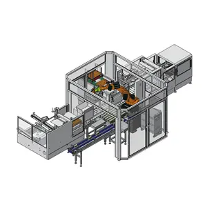 Robot arm carton erector packer system/cobot industrial robotic arm box collator and wrapper