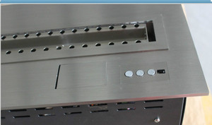 Caminetto a Bioetanolo Moderno da Incasso 1000mm con Luce LED, Riscaldamento Rapido <span class=keywords><strong>per</strong></span> Interni - Product Image 5