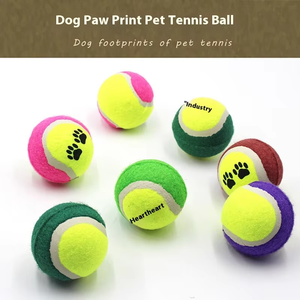 Wholesale Durable Rubber Cartoon <strong>Tennis</strong> <strong>Ball</strong> Footprint Design Eco-Friendly Interactive Sports Training <strong>Toy</strong> for Pet <strong>Dogs</strong> - Product Image 4