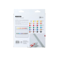 Ensemble de peinture acrylique ART RANGERS 24 couleurs 12 ml pour verre, toile, papier